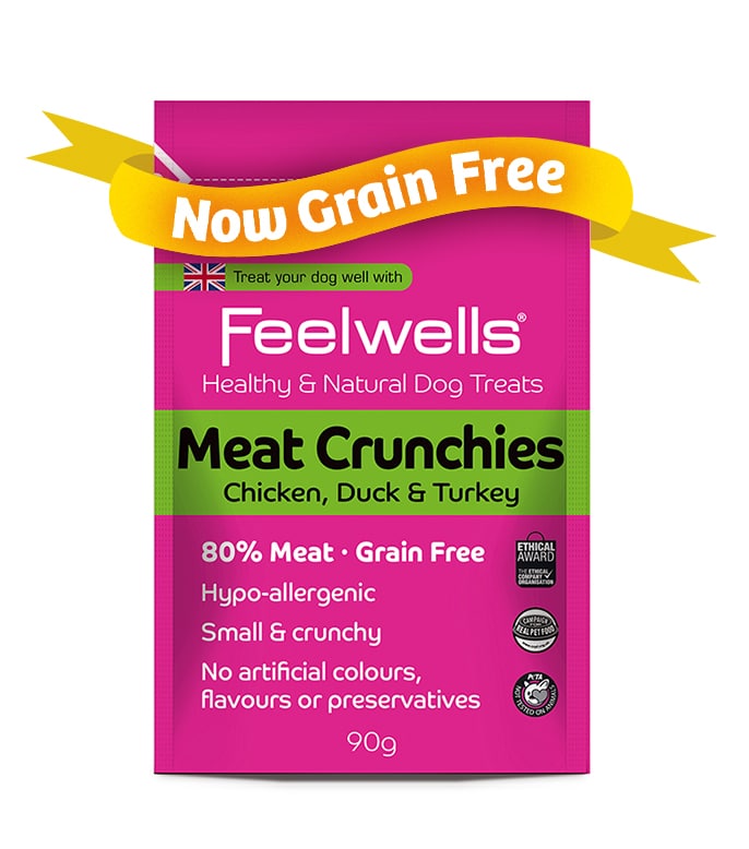 Meat Crunchies 80% Chicken Duck & Turkey NOW GRAIN FREE - Feelwells